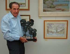 David won the WBAS Annual Exhibition 2013. Shown here with his work and the Roy Chaffin Award.
